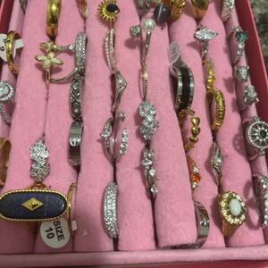 Elegant Gold and Silver Women's Ring Set